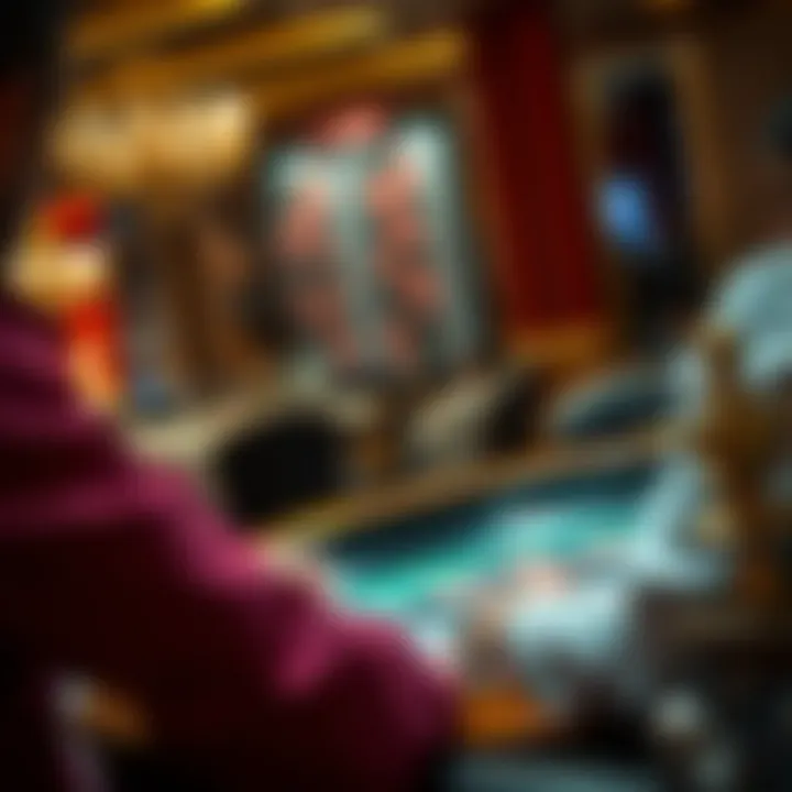 A player analyzing betting patterns and outcomes