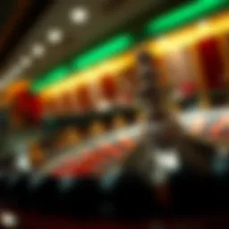 A captivating view of a roulette wheel in motion, showcasing the excitement of online gaming.