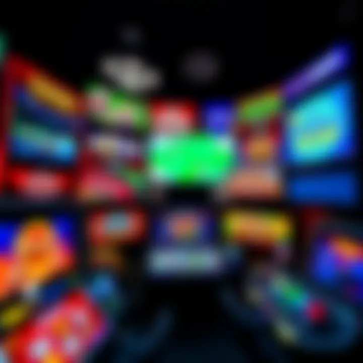 A collage of various online casino games