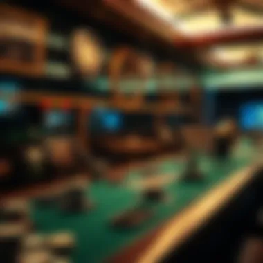 Historical timeline illustrating the evolution of gambling from traditional to online