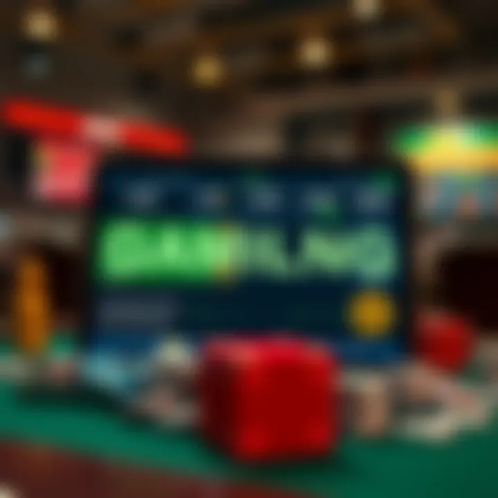 Pros and cons of online gambling depicted graphically