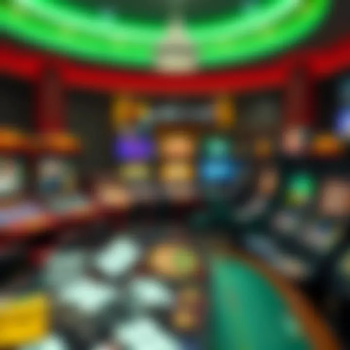 An array of popular online gambling games showcasing variety and engagement