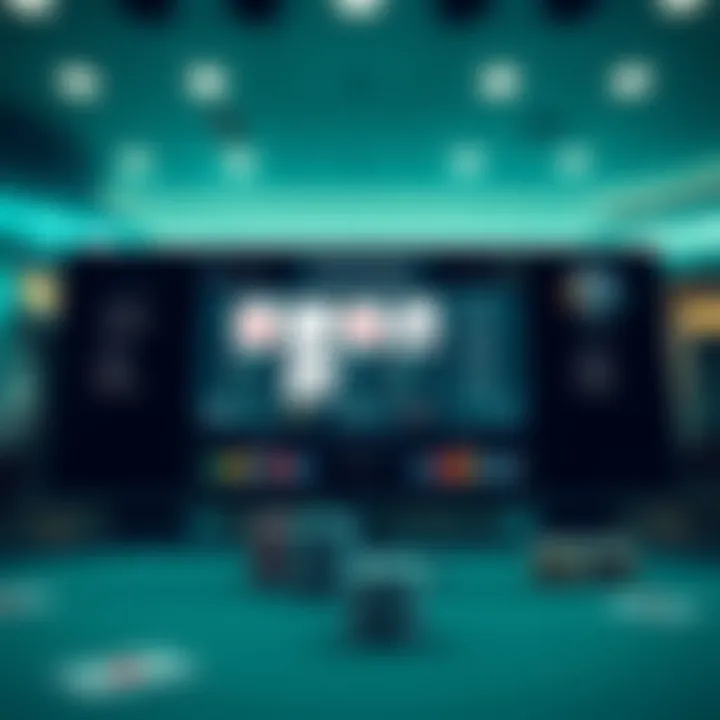 A digital interface showcasing poker strategies