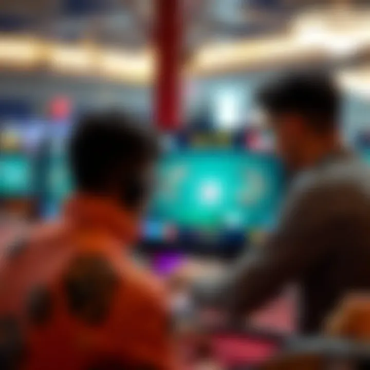 User Experience in Online Poker Platforms User engaging with an online poker platform