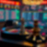 Intricate online roulette interface showcasing various betting options