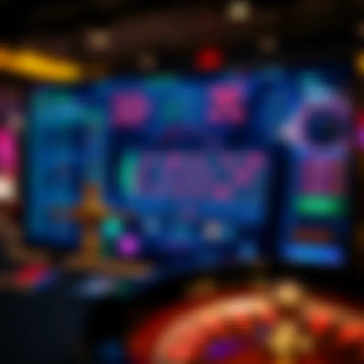 A virtual roulette game interface on a screen