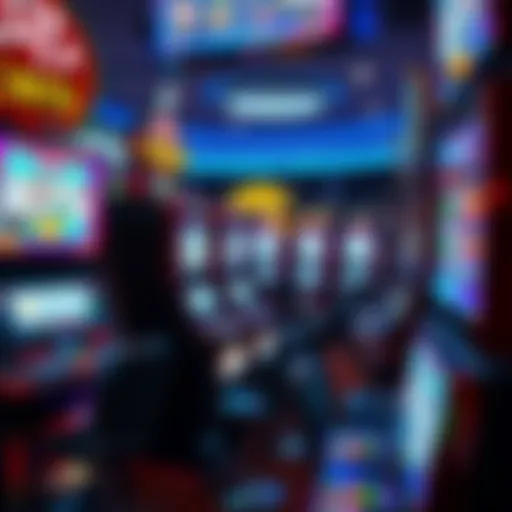 Digital representation of slot machines in an online casino