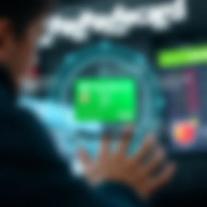 Visual of secure online transactions