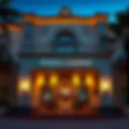 Entrance of Phera Casino showcasing its architectural beauty