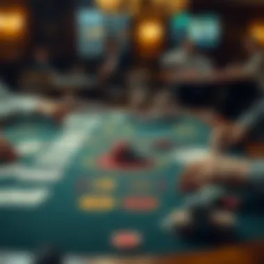 Exploring Poker Strategies on the Table A strategic poker table layout showcasing various game types