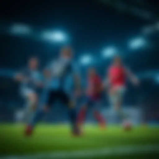 Exciting moments from a Premier League match