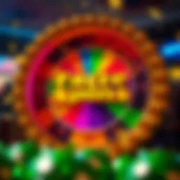 Visual representation of free spins feature in Rainbow Riches