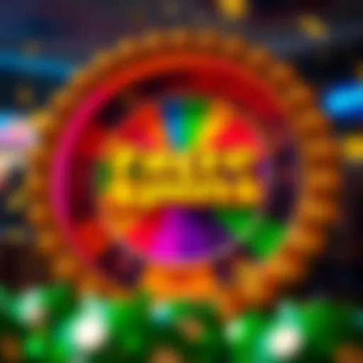 Visual representation of free spins feature in Rainbow Riches