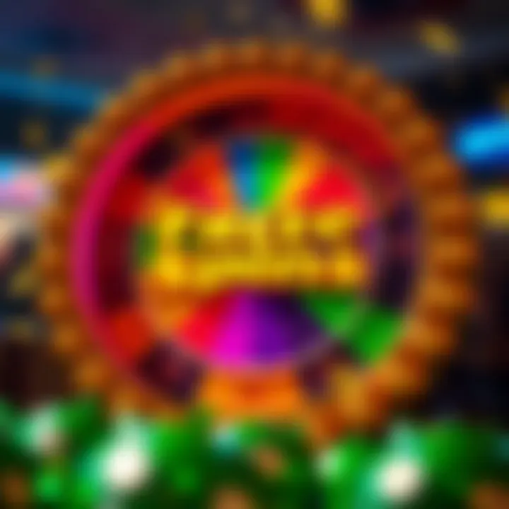 Visual representation of free spins feature in Rainbow Riches