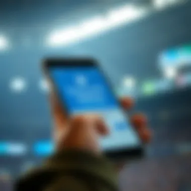 Responsible betting messaging displayed on a mobile device