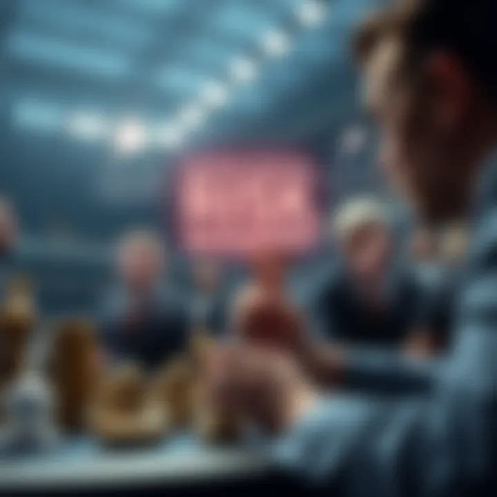 A conceptual graphic showing risk management techniques in betting