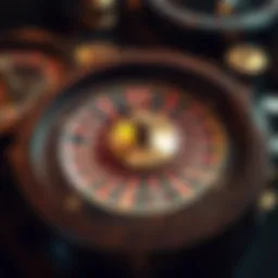 A classic roulette wheel showcasing its intricate design