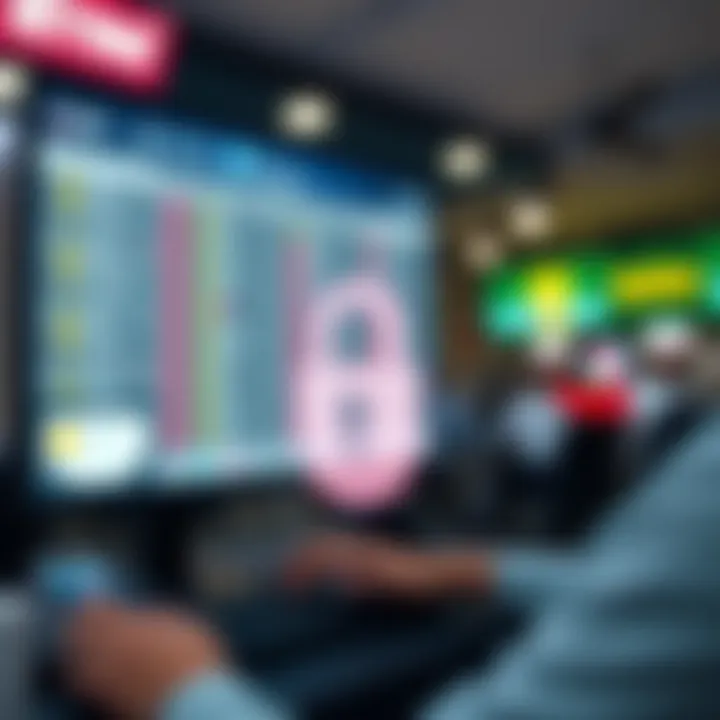 A secure online transaction image representing safety in online betting