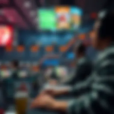 Live Betting Experience Dynamic sports betting scene with live updates