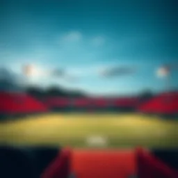 Tennis court at the Stuttgart Open