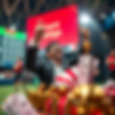 A victorious moment in betting showcasing success and strategy culmination