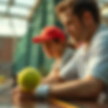 Tennis betting strategy concept