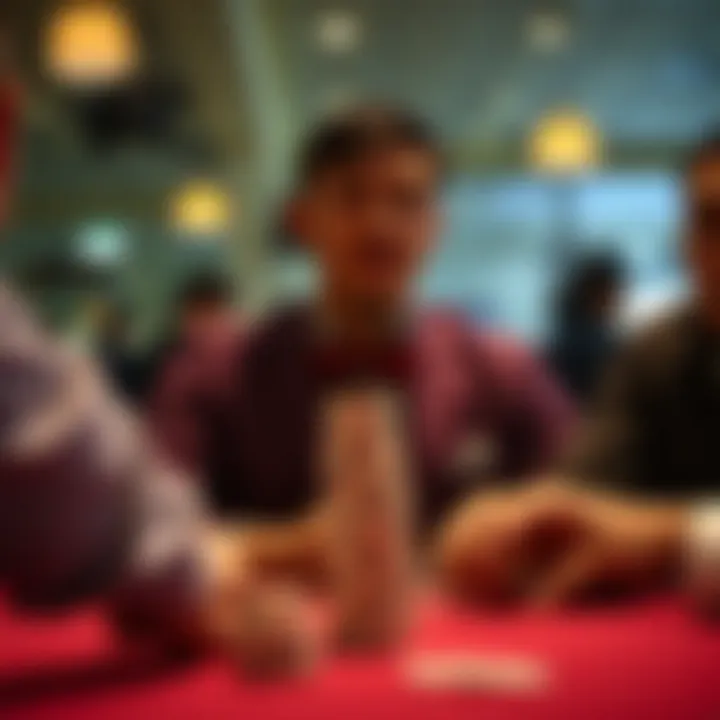 Illustration of poker psychology and bluffing tactics