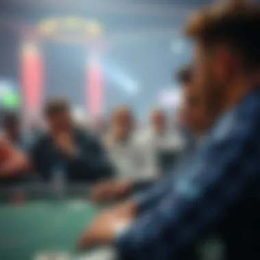 Exciting tournament scene with players engaged