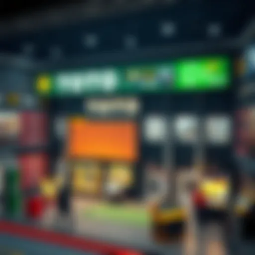 Detailed layout of a betting platform