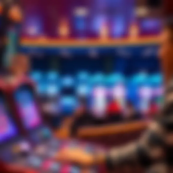 A close-up of advanced gaming technology in use