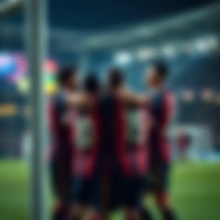 Wellington Phoenix team celebrating a goal