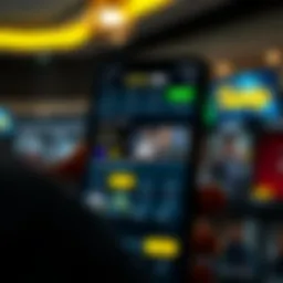 Dynamic interface of William Hill mobile platform showcasing its features