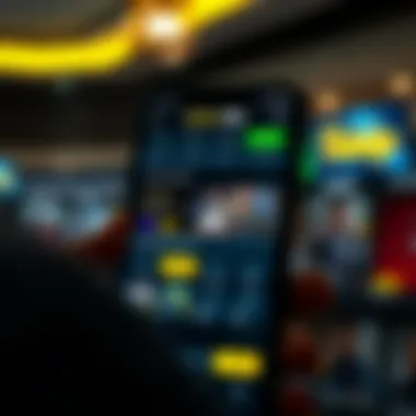 Dynamic interface of William Hill mobile platform showcasing its features