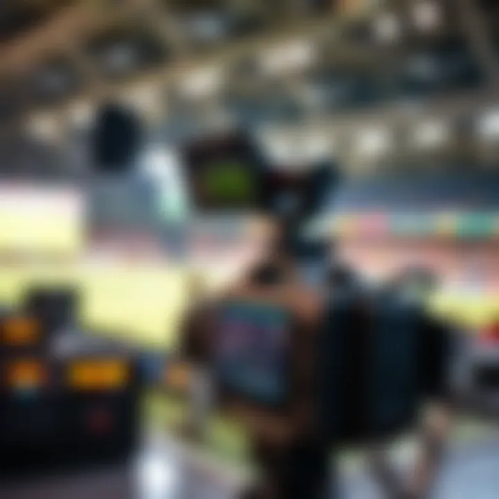 High-Tech Broadcasting Equipment High-tech broadcasting equipment for live sports